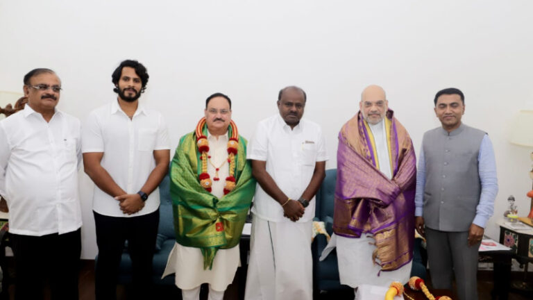 ಬಿಜೆಪಿ ನೇತೃತ್ವದ ಎನ್‌ಡಿಎ  ಒಕ್ಕೂಟಕ್ಕೆ ಅಧಿಕೃತವಾಗಿ ಸೇರ್ಪಡೆಯಾದ ಜೆಡಿಎಸ್‌