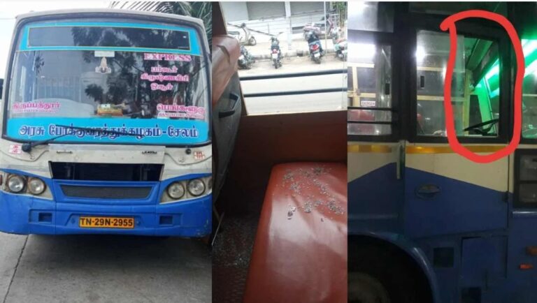 ಬೆಂಗಳೂರಿನಲ್ಲಿ ತಮಿಳುನಾಡು ಸಾರಿಗೆ ಬಸ್​ಗಳ ಮೇಲೆ ಕಲ್ಲು ತೂರಾಟ; ಆರೋಪಿಗಳಿಗಾಗಿ ಪೊಲೀಸರ ಹುಡುಕಾಟ