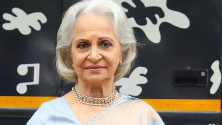 ದಾದಾ ಸಾಹೇಬ್ ಫಾಲ್ಕೆ ಪ್ರಶಸ್ತಿಗೆ ಭಾಜನರಾದ ಖ್ಯಾತ ಹಿರಿಯ ನಟಿ ವಹೀದಾ ರೆಹಮಾನ್