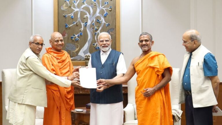 ರಾಮಮಂದಿರ  ಉದ್ಘಾಟನೆಗೆ ಶ್ರೀರಾಮ ಜನ್ಮಭೂಮಿ ಟ್ರಸ್ಟ್ ವತಿಯಿಂದ ಮೋದಿಯವರಿಗೆ ಆಹ್ವಾನ