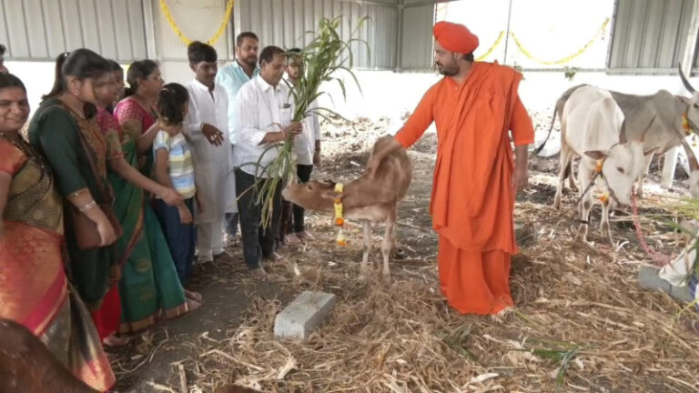 ಅಪಘಾತದಲ್ಲಿ ಮೃತಪಟ್ಟ ಮಗನ ನೆನಪಿಗಾಗಿ ಗೋಶಾಲೆ ನಿರ್ಮಿಸಿದ ತಾಯಿ